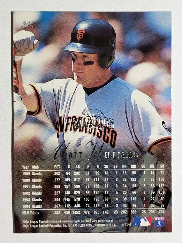 1995 Flair #213 Matt Williams