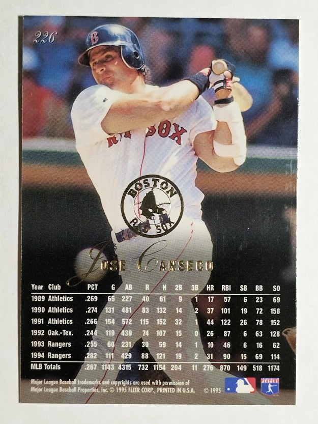 1995 Flair #226 Jose Canseco