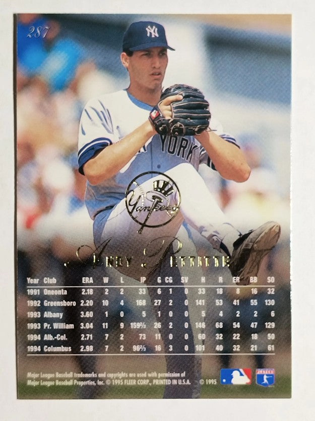 1995 Flair #287 Andy Pettitte