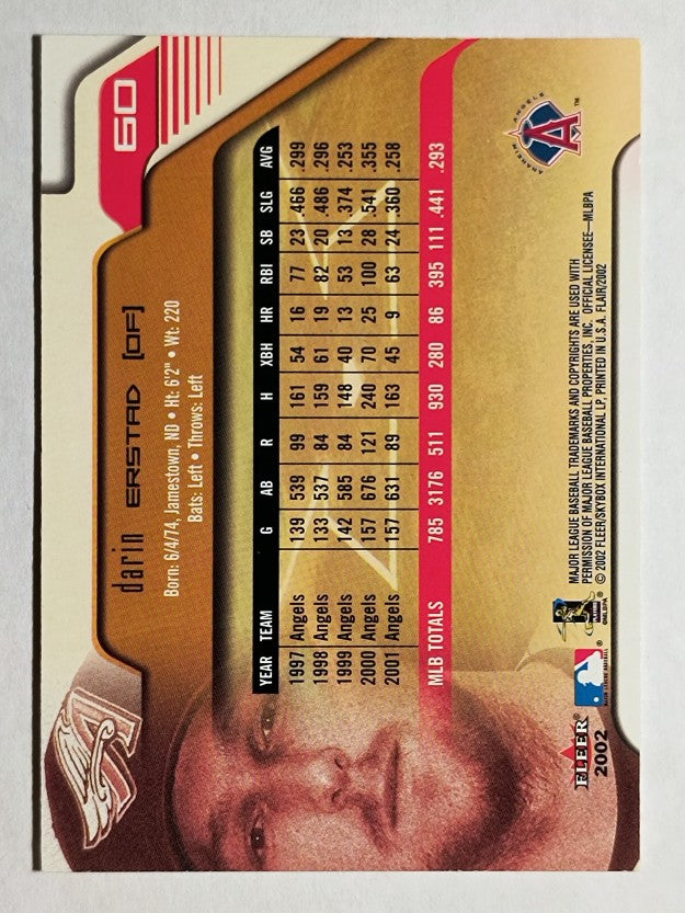 2002 Flair #60 Darin Erstad