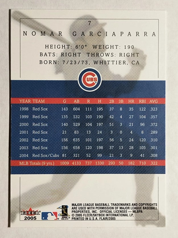 2005 Flair #7 Nomar Garciaparra