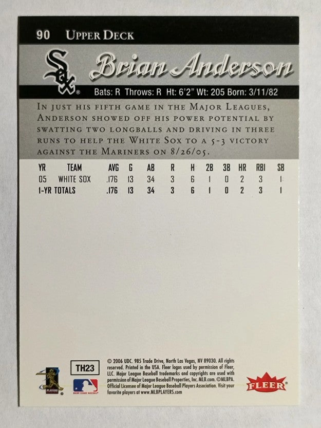2006 Flair Showcase #90 Brian Anderson UD