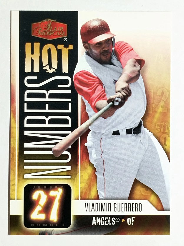 2006 Flair Showcase Hot Numbers #30 Vladimir Guerrero