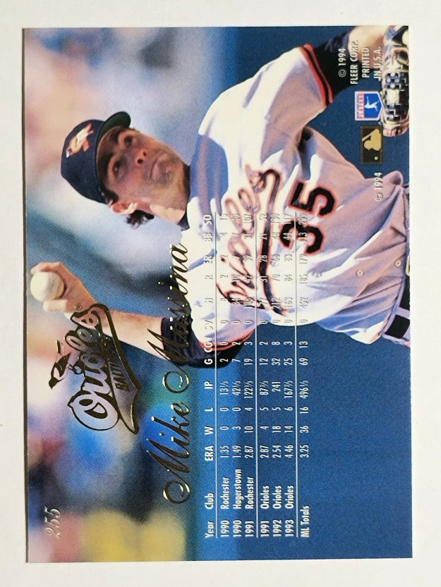 1994 Flair #255 Mike Mussina