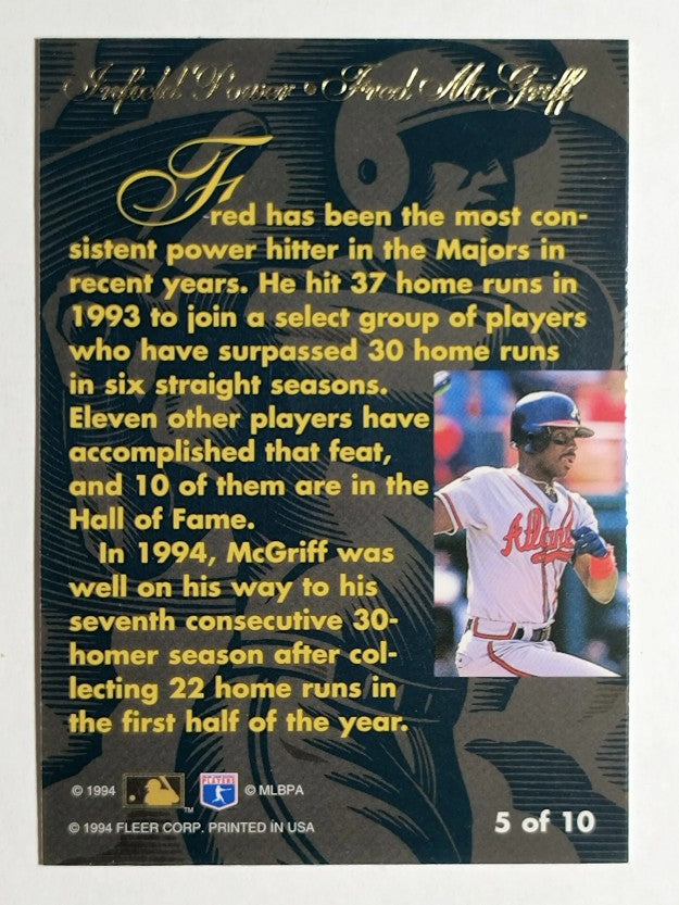 1994 Flair Infield Power #5 Fred McGriff