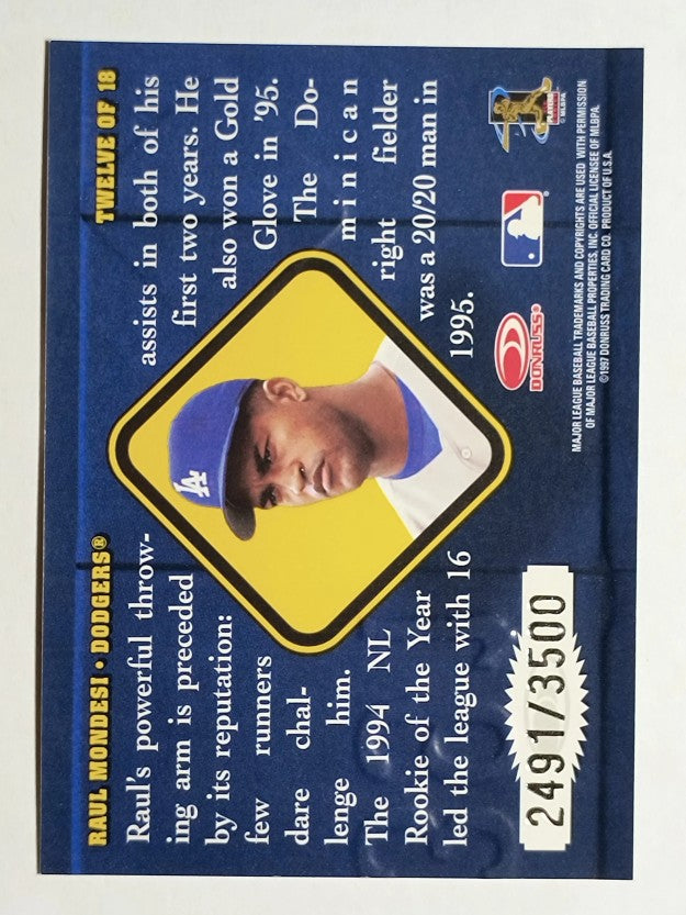 1997 Leaf Warning Track #12 Raul Mondesi