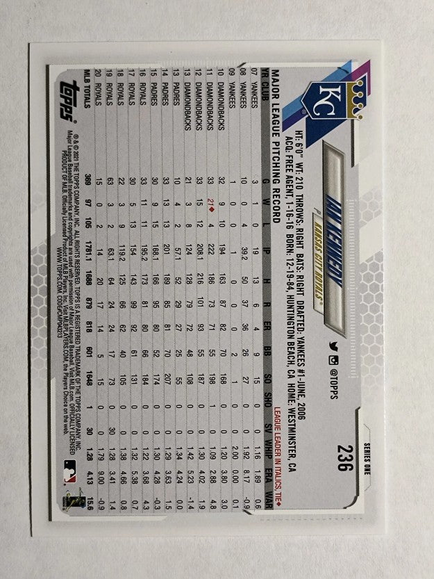 2021 Topps #236 Ian Kennedy