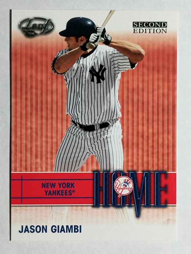 2004 Leaf Home/Away Second Edition #5H Jason Giambi H