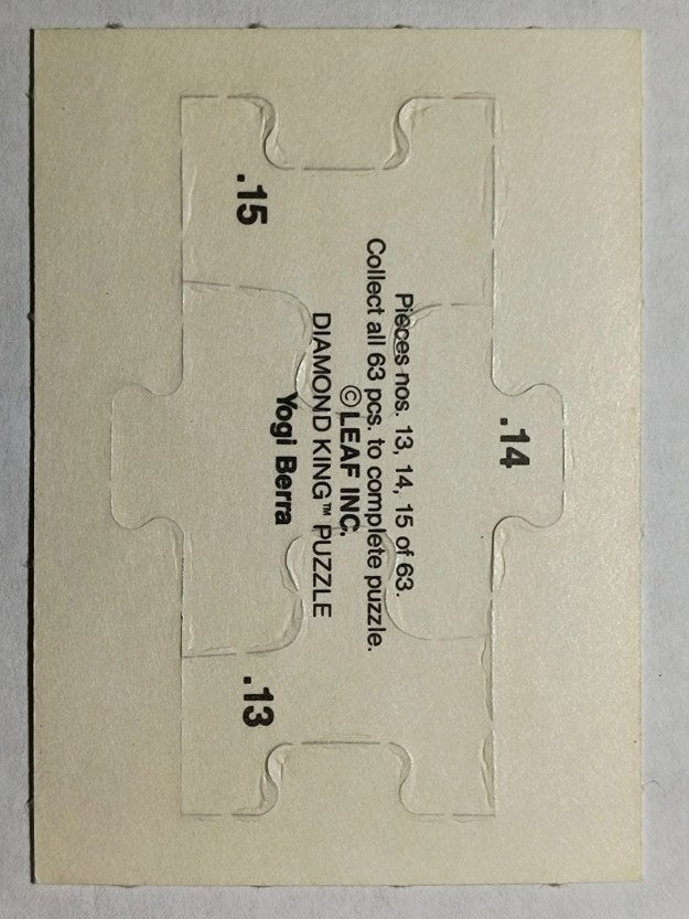 1990 Leaf Yogi Berra Puzzle #13 Berra Puzzle 13-15