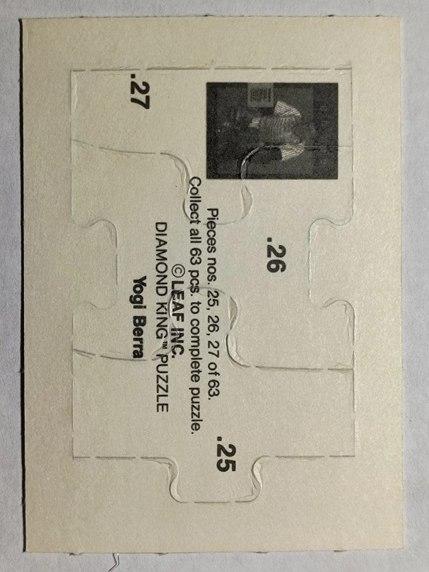 1990 Leaf Yogi Berra Puzzle #25 Berra Puzzle 25-27
