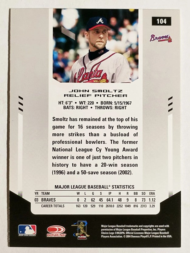 2004 Leaf Certified Materials #104 John Smoltz