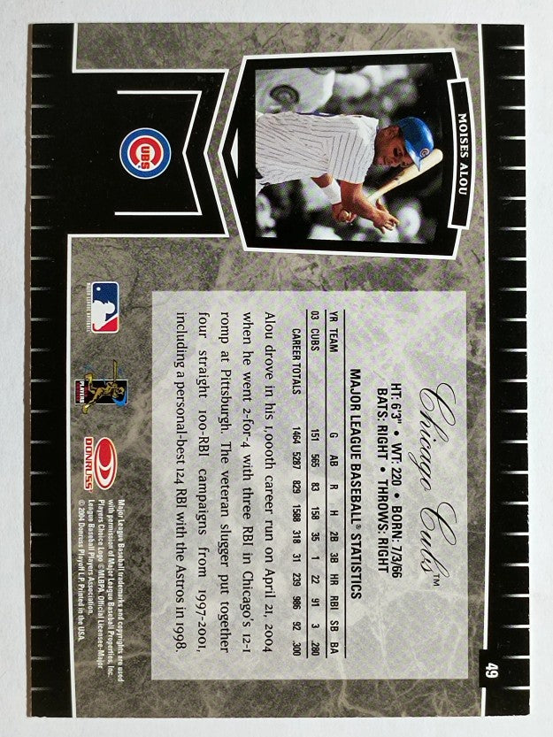 2004 Leaf Certified Cuts #49 Moises Alou