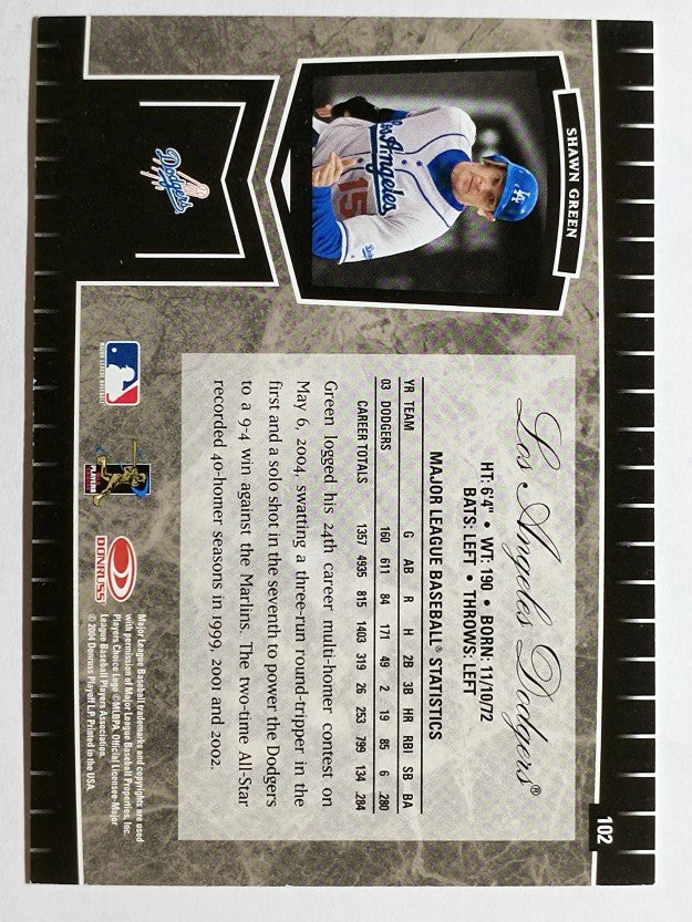 2004 Leaf Certified Cuts #102 Shawn Green