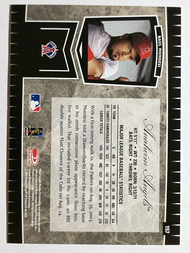 2004 Leaf Certified Cuts #157 Raul Mondesi