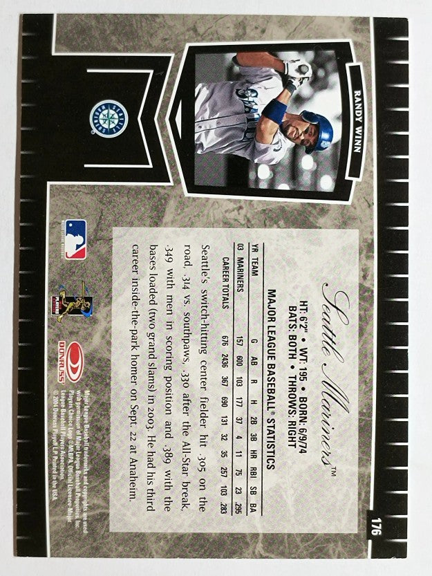 2004 Leaf Certified Cuts #176 Randy Winn