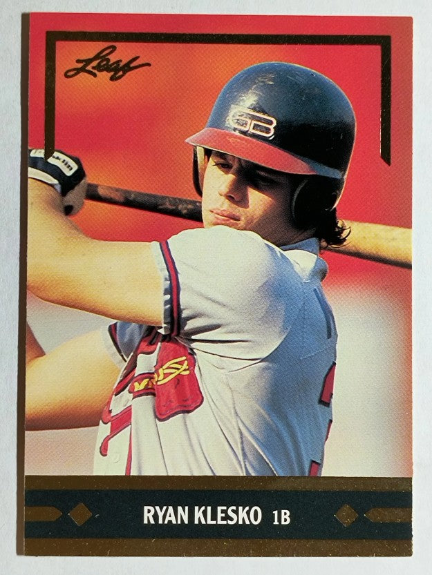 1991 Leaf Gold Rookies #BC21 Ryan Klesko