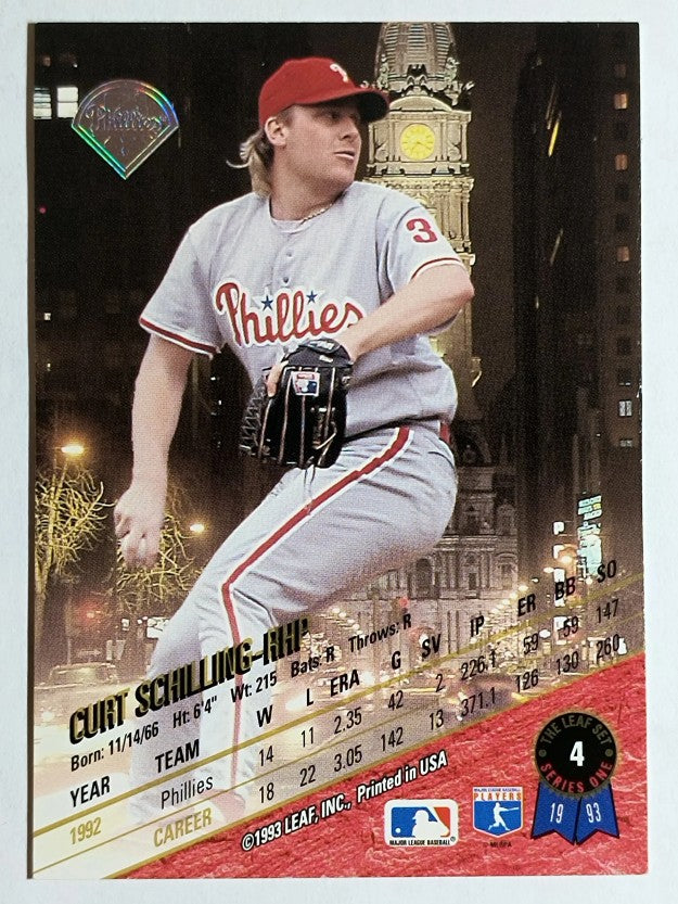 1993 Leaf #4 Curt Schilling