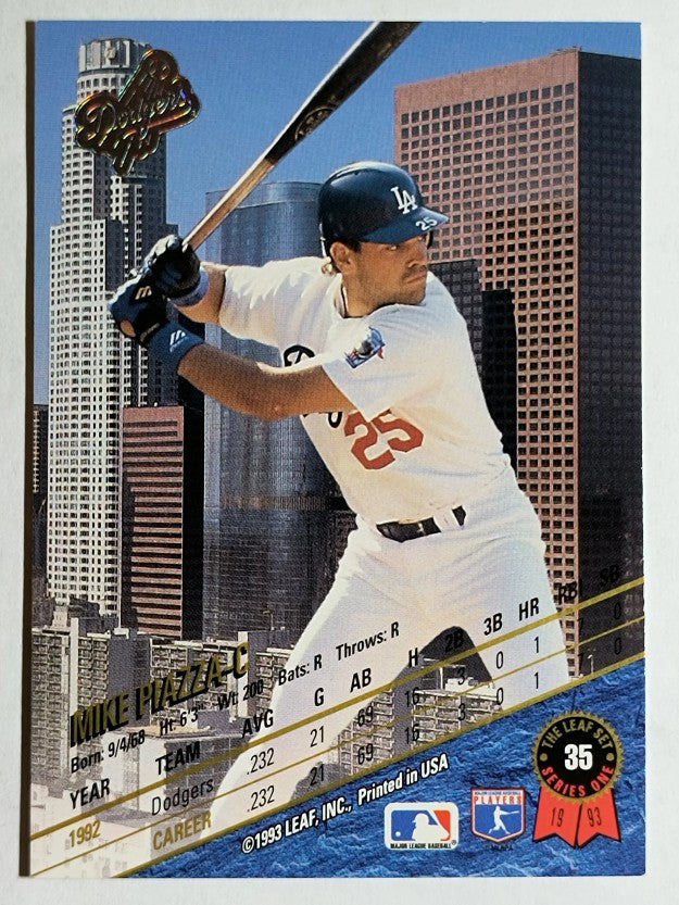 1993 Leaf #35 Mike Piazza (NM)
