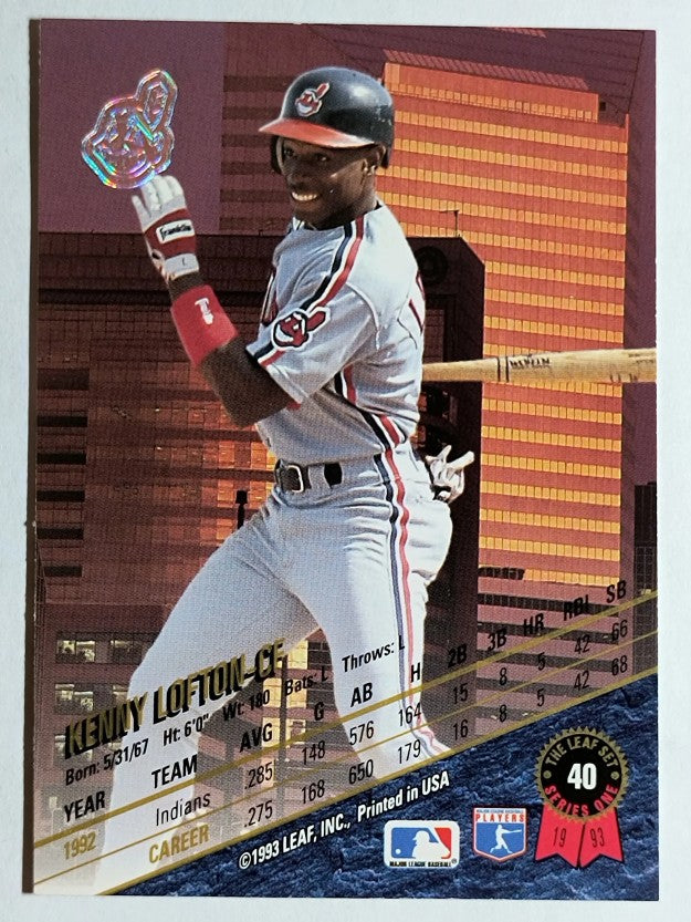 1993 Leaf #40 Kenny Lofton