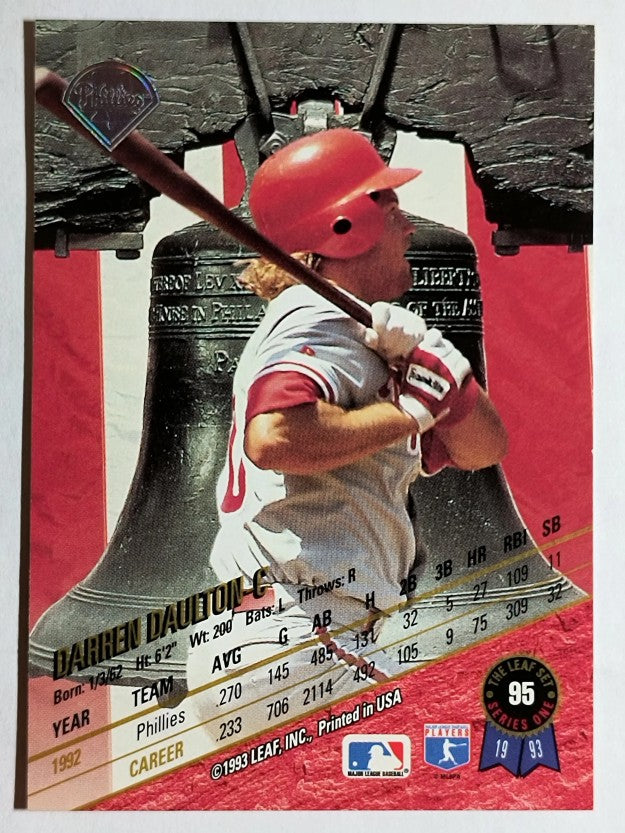 1993 Leaf #95 Darren Daulton
