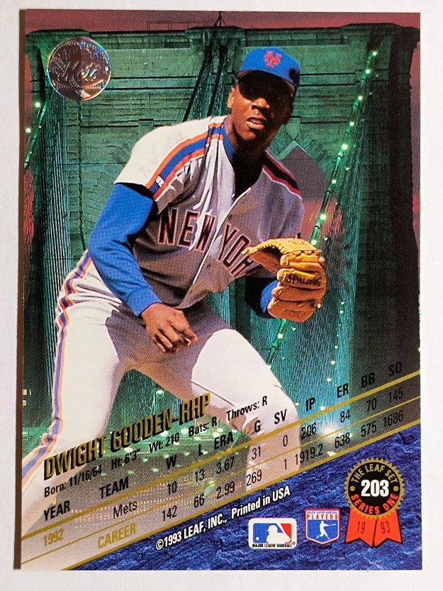 1993 Leaf #203 Dwight Gooden