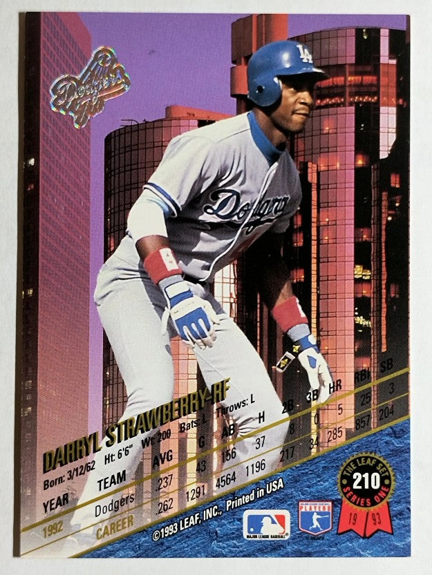 1993 Leaf #210 Darryl Strawberry