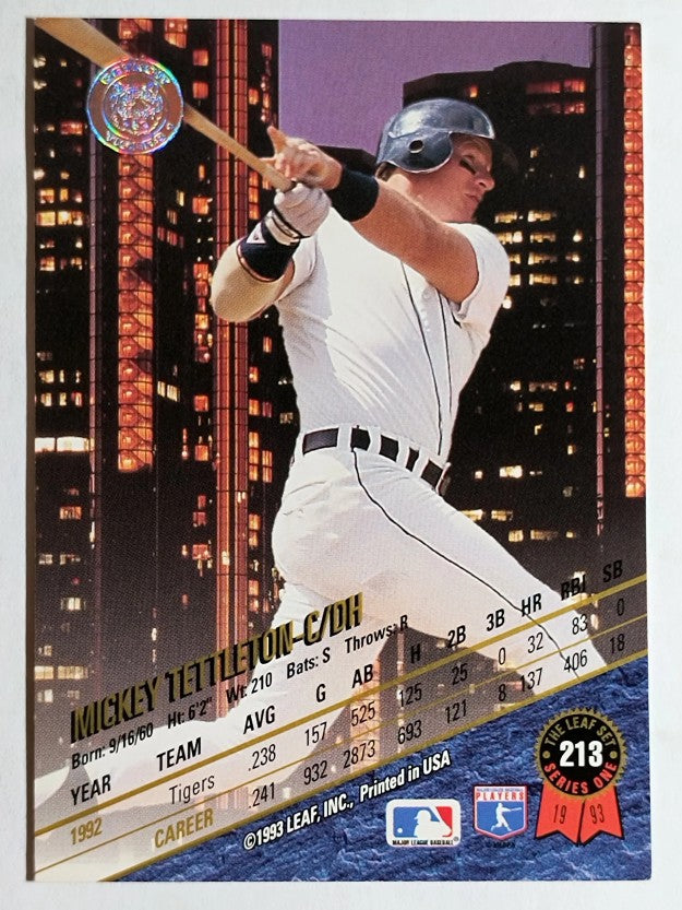 1993 Leaf #213 Mickey Tettleton