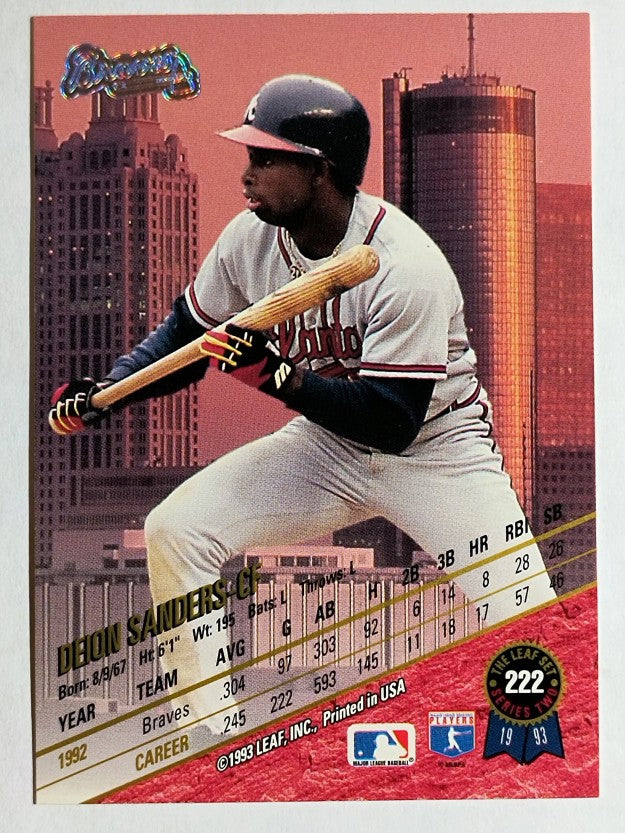 1993 Leaf #222 Deion Sanders