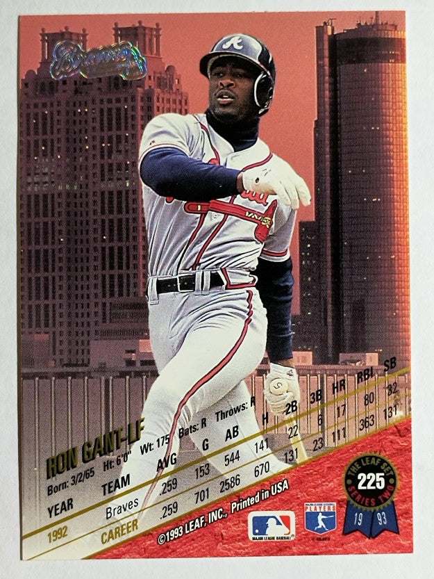 1993 Leaf #225 Ron Gant