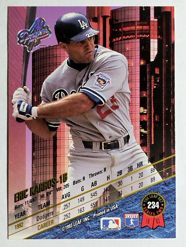 1993 Leaf #234 Eric Karros