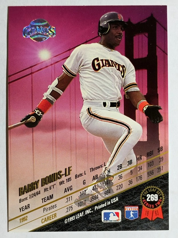 1993 Leaf #269 Barry Bonds