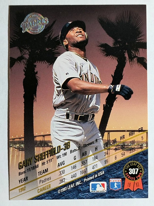 1993 Leaf #307 Gary Sheffield