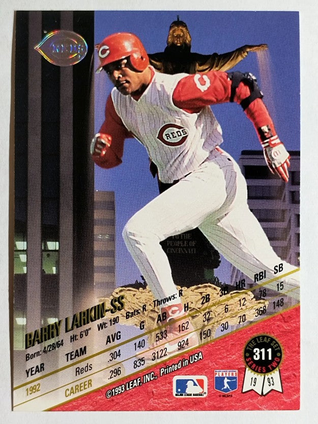 1993 Leaf #311 Barry Larkin