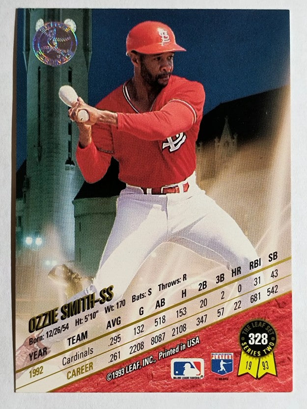 1993 Leaf #328 Ozzie Smith
