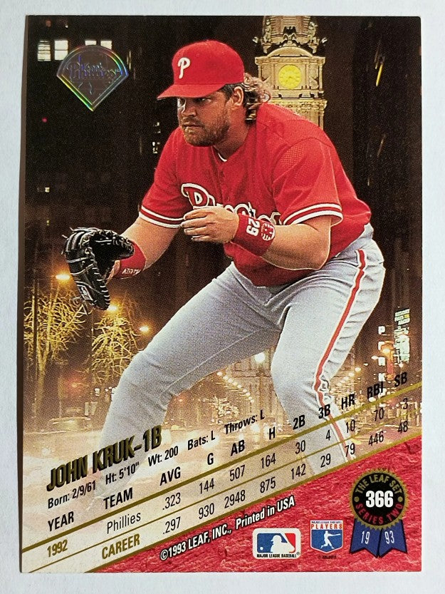 1993 Leaf #366 John Kruk