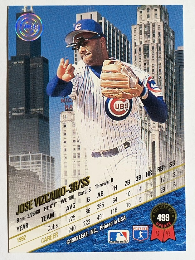 1993 Leaf #499 Jose Vizcaino