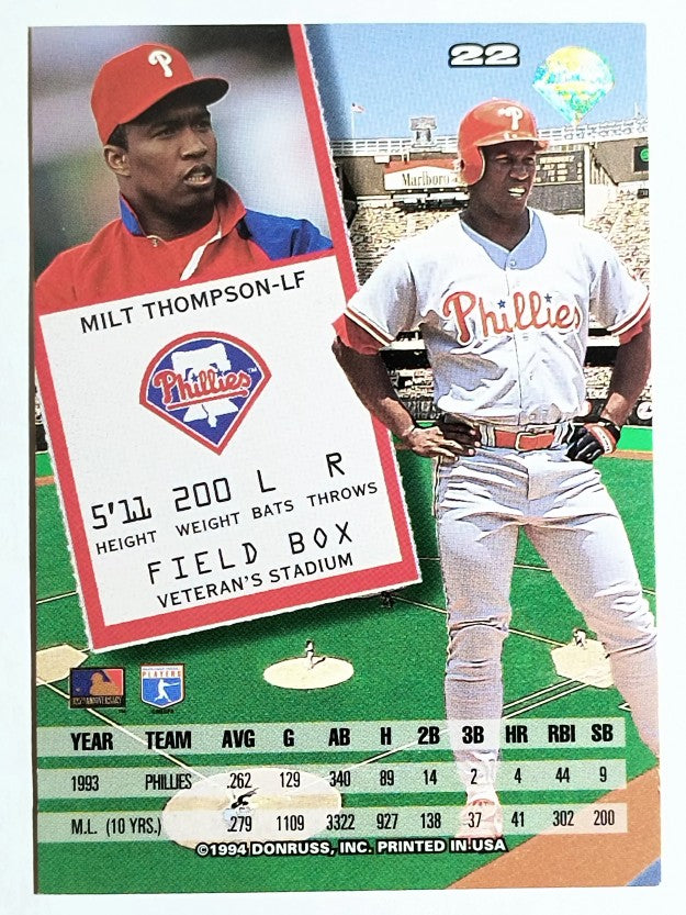 1994 Leaf #22 Milt Thompson