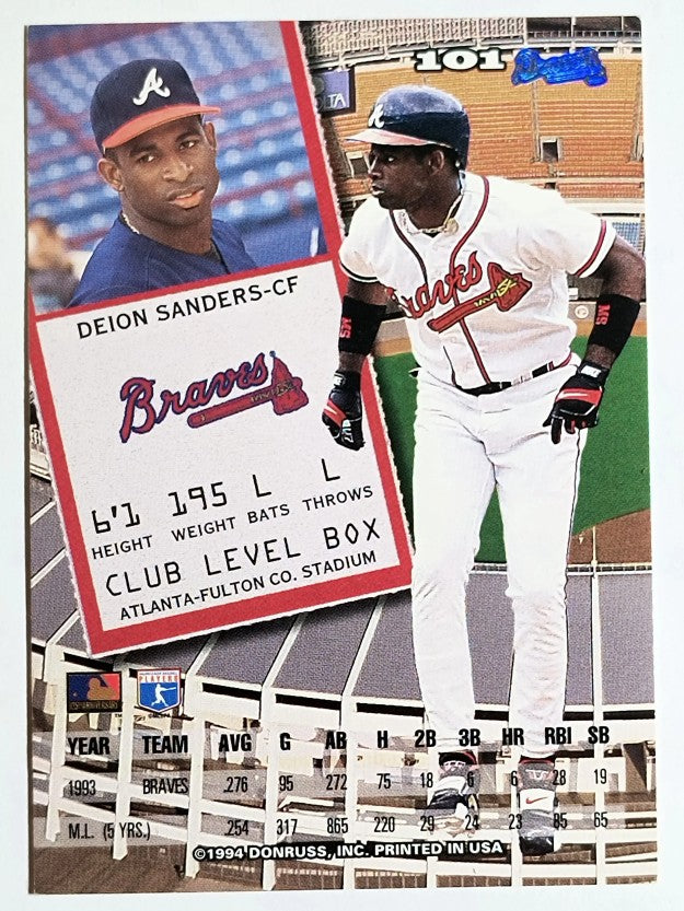 1994 Leaf #101 Deion Sanders