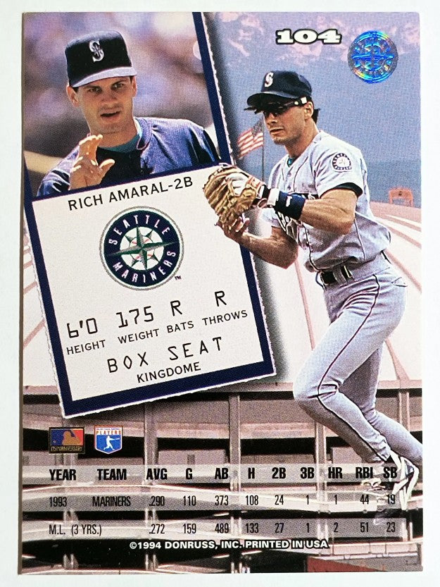 1994 Leaf #104 Rich Amaral