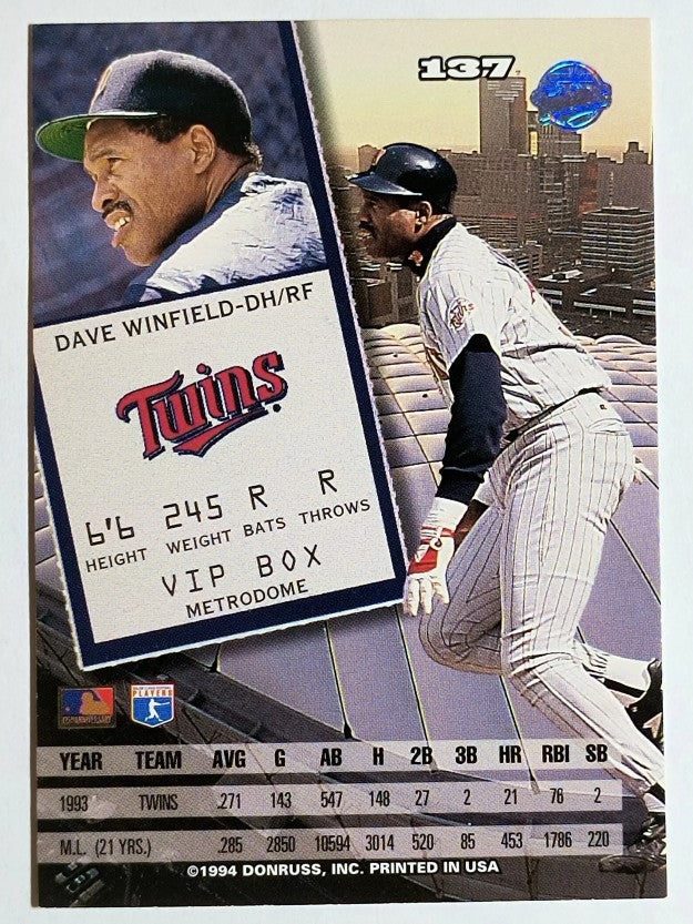 1994 Leaf #137 Dave Winfield