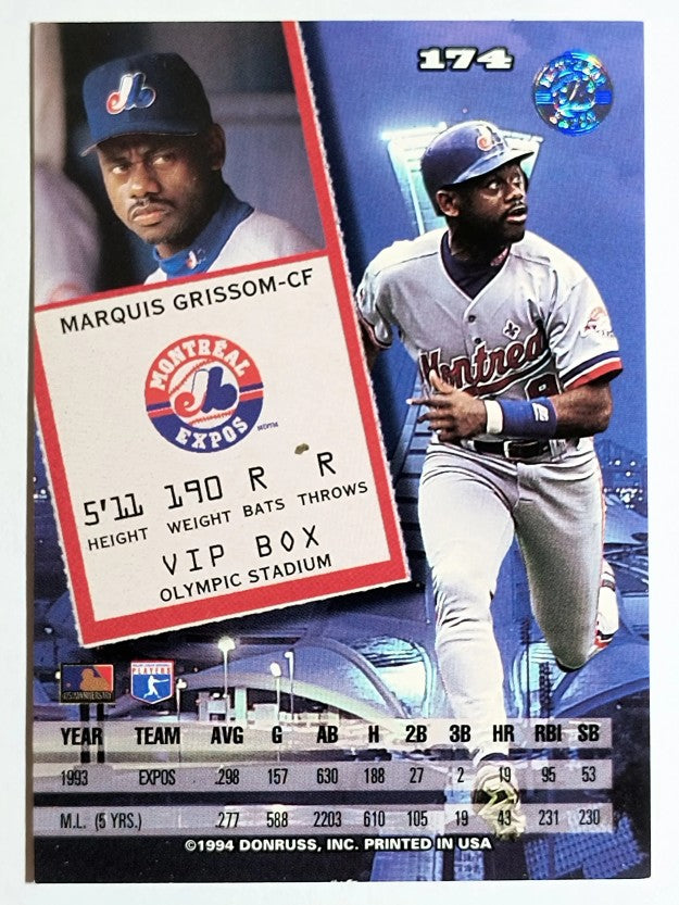 1994 Leaf #174 Marquis Grissom