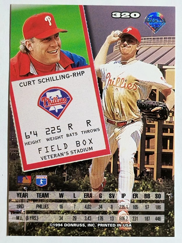 1994 Leaf #320 Curt Schilling