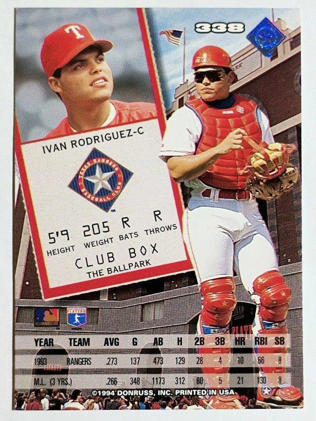 1994 Leaf #338 Ivan Rodriguez