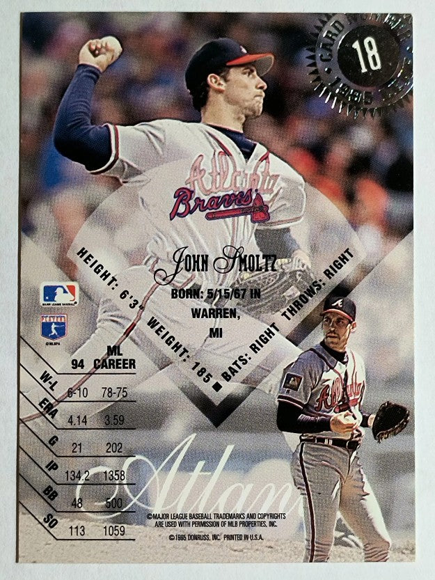 1995 Leaf #18 John Smoltz