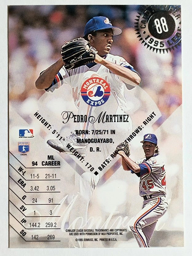 1995 Leaf #88 Pedro Martinez