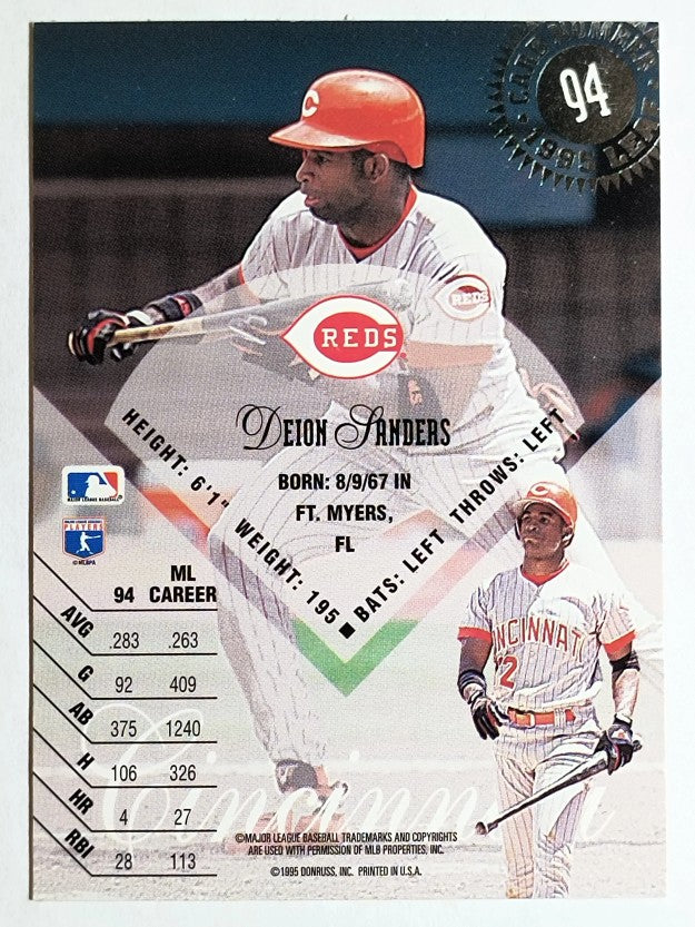 1995 Leaf #94 Deion Sanders