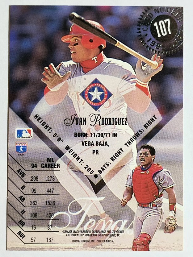 1995 Leaf #107 Ivan Rodriguez