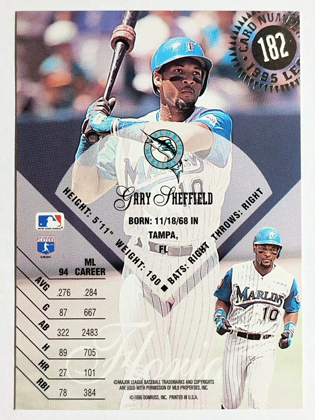 1995 Leaf #182 Gary Sheffield
