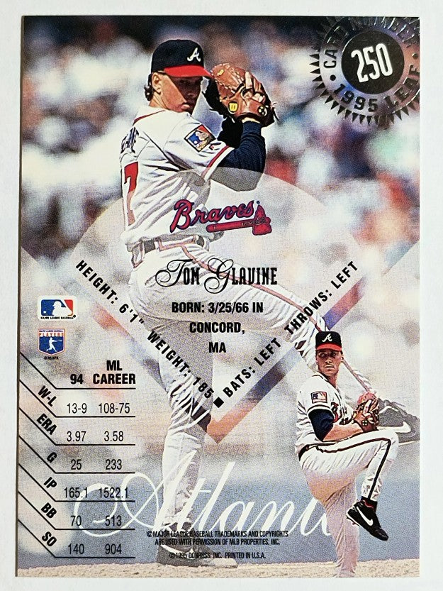 1995 Leaf #250 Tom Glavine