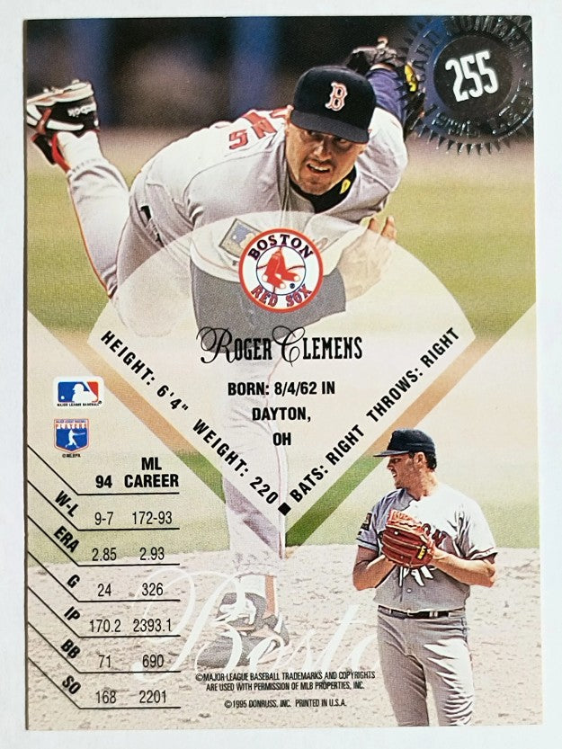 1995 Leaf #255 Roger Clemens
